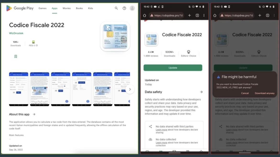 Dropper app screenshot